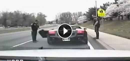 Police Pull Over An Exotic Sports Car